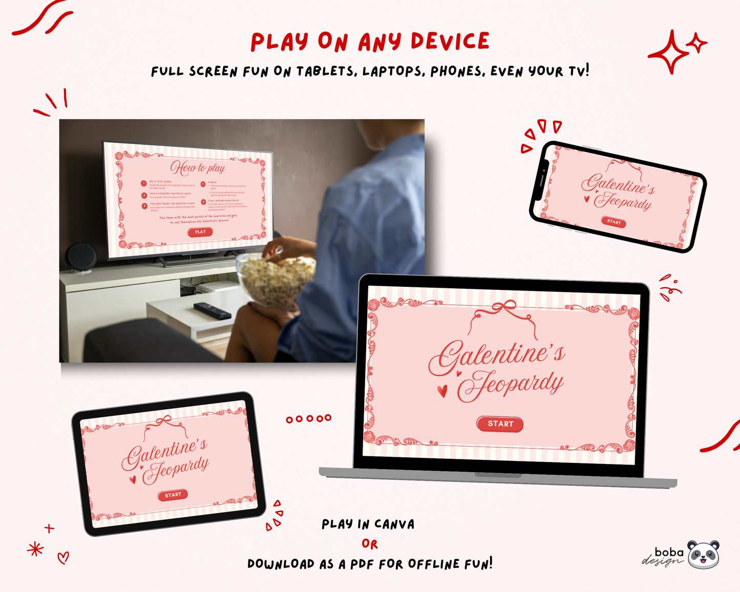 Classical Galentines Jeopardy Game