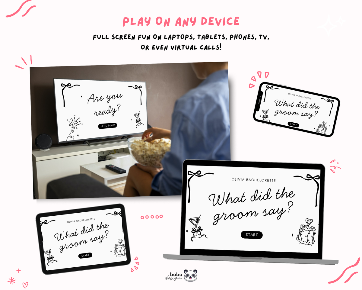 She's Tying The Knot - What Did the Groom Say Game