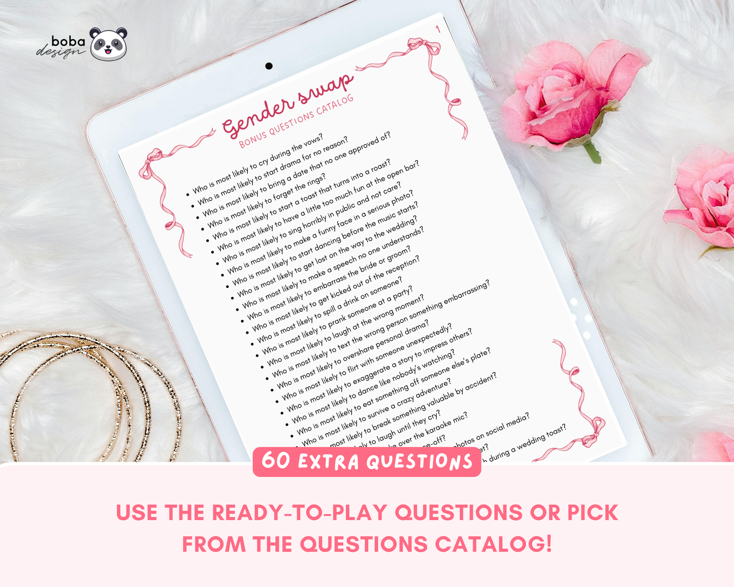 Gender Swap Bachelorette Game – Bridesmaids to Bridesmen (Editable Canva Template)