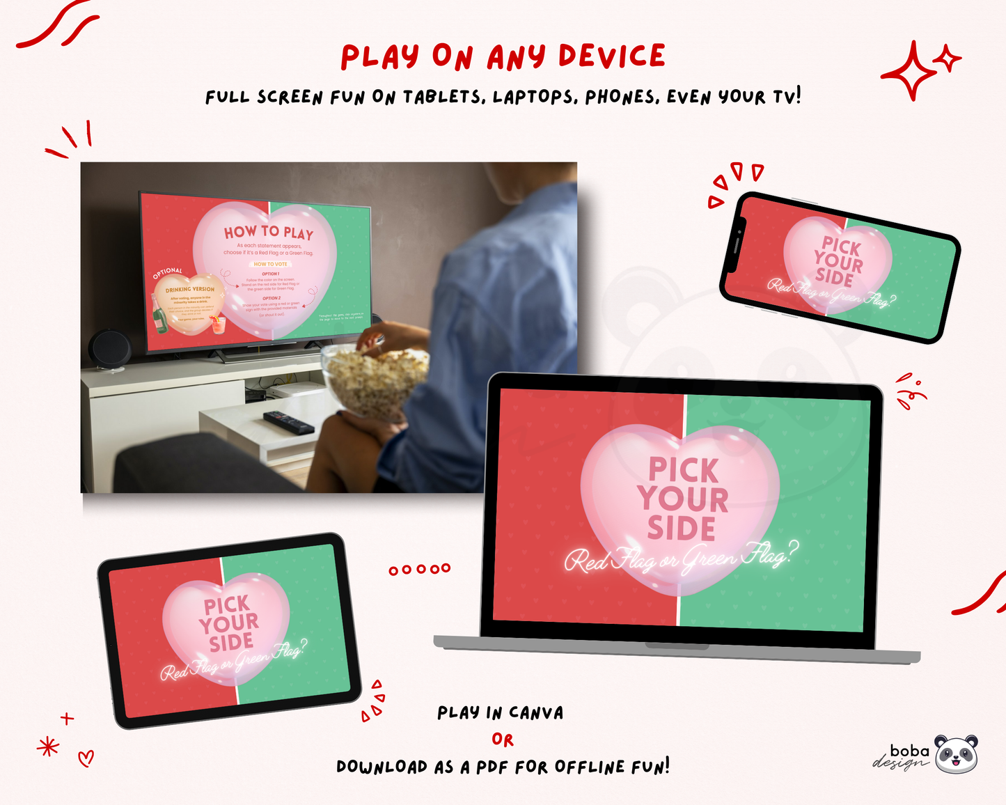 Galentines Game - Red Flag or Green Flag?