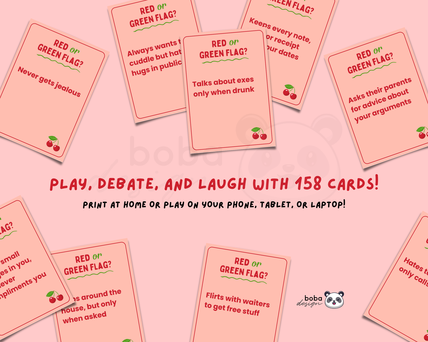 Red Flag or Green Flag Game – Drinking Game for Girls’ Night, Bachelorette, or Party