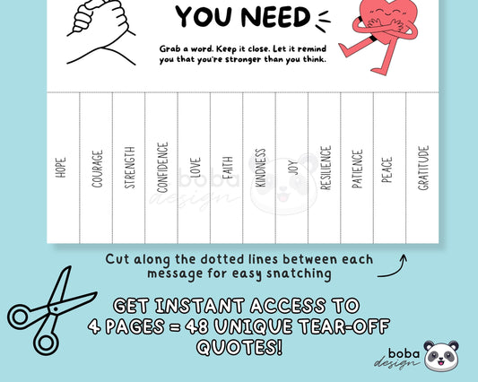 4 Take What You Need Tear-Off - Printable Office Sign