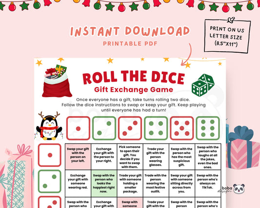 Roll the Dice Game - Funny Christmas Gift Exchange