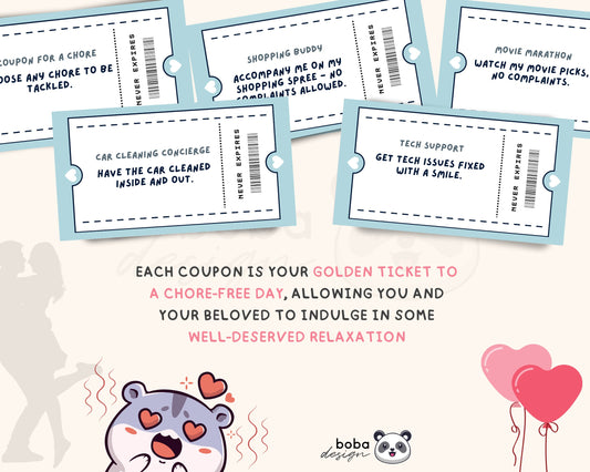 20 Printable Love Coupons for Couples - Chore-Free Days