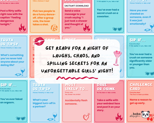 Fun Girls Drinking Game – Printable Ladies Night Party Game