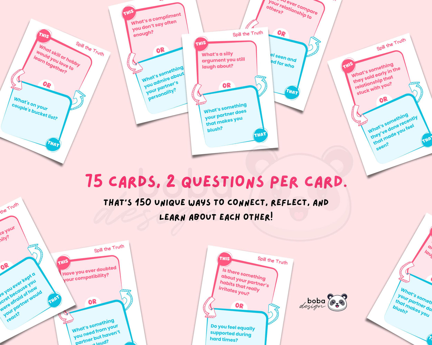 Spill the Truth - Printable This or That Couple Drinking Game Cards