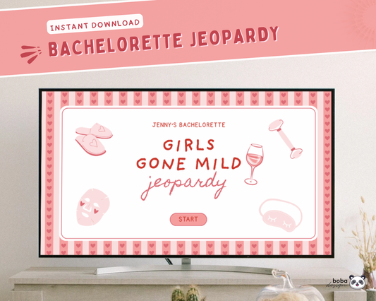 Heart Girls Gone Mild Bachelorette Jeopardy Game