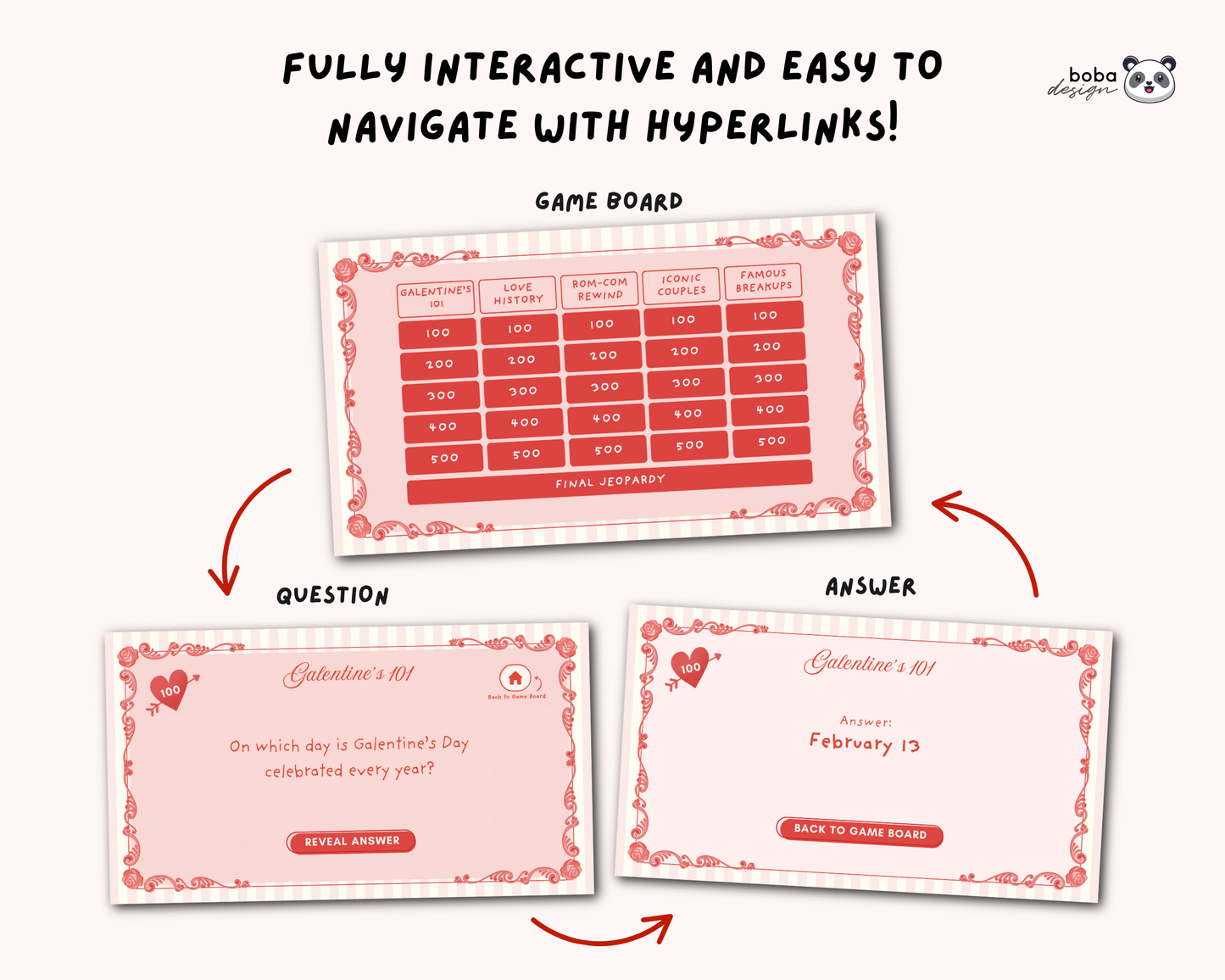 Classical Galentines Jeopardy Game