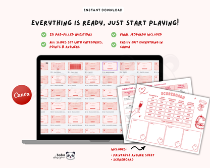 Classical Galentines Jeopardy Game