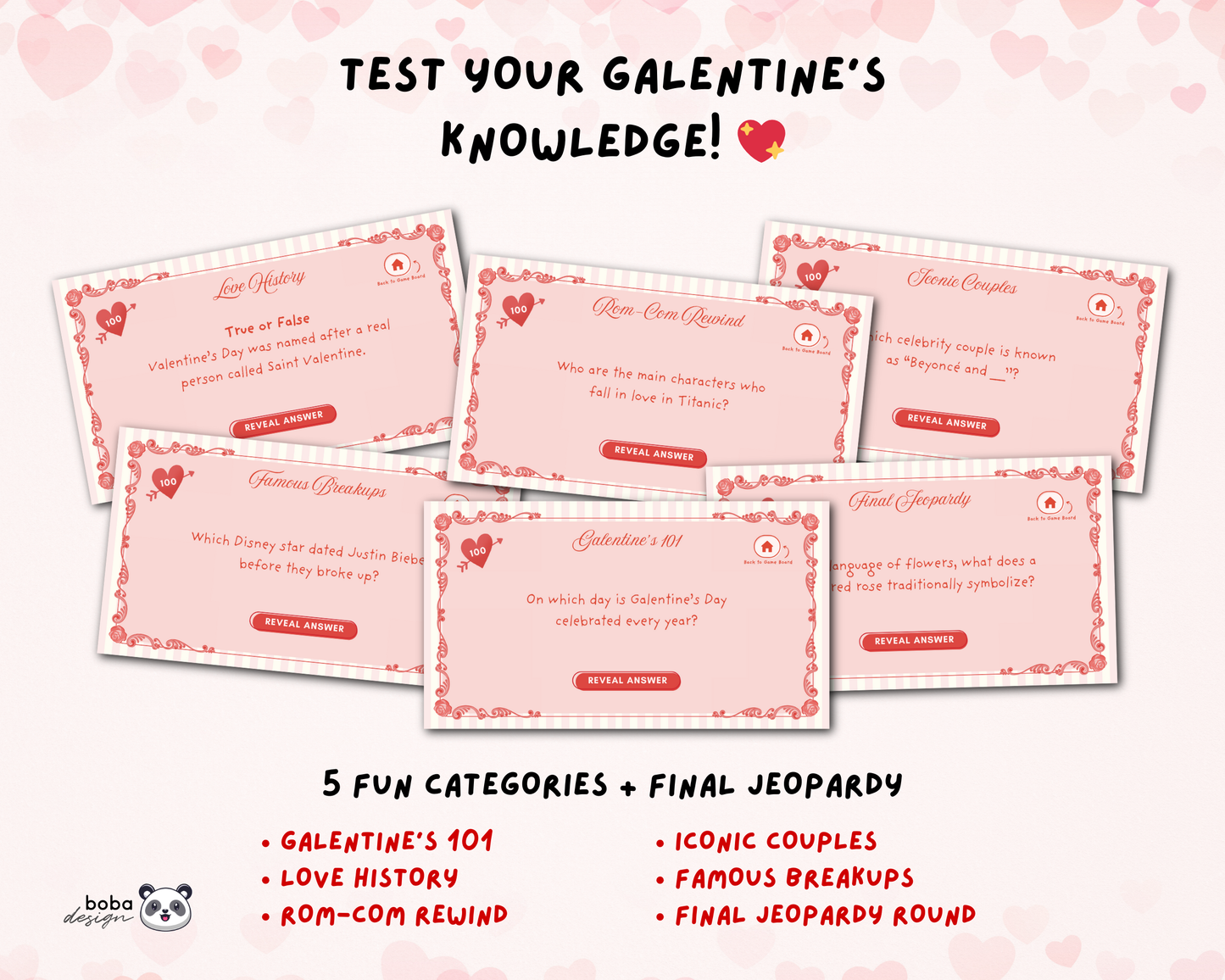 Classical Galentines Jeopardy Game