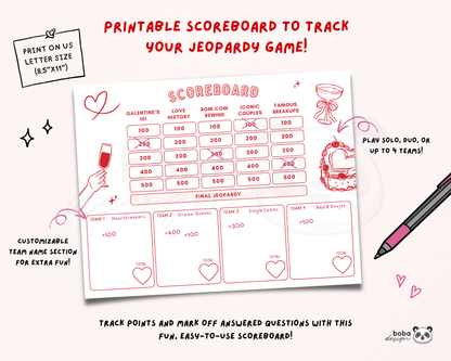 Classical Galentines Jeopardy Game