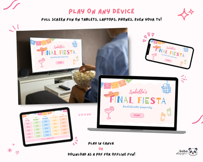 Final Fiesta Bachelorette Jeopardy Game