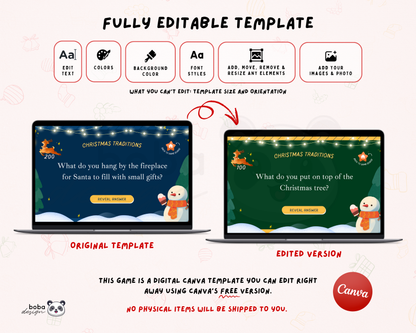 Editable Snowman Christmas Jeopardy Game