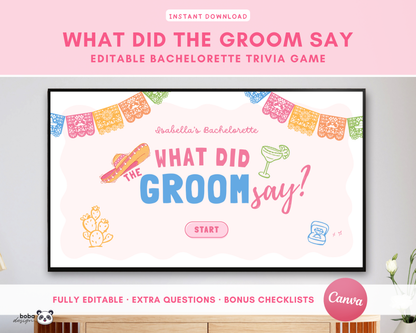 Final Fiesta - What Did the Groom Say Game