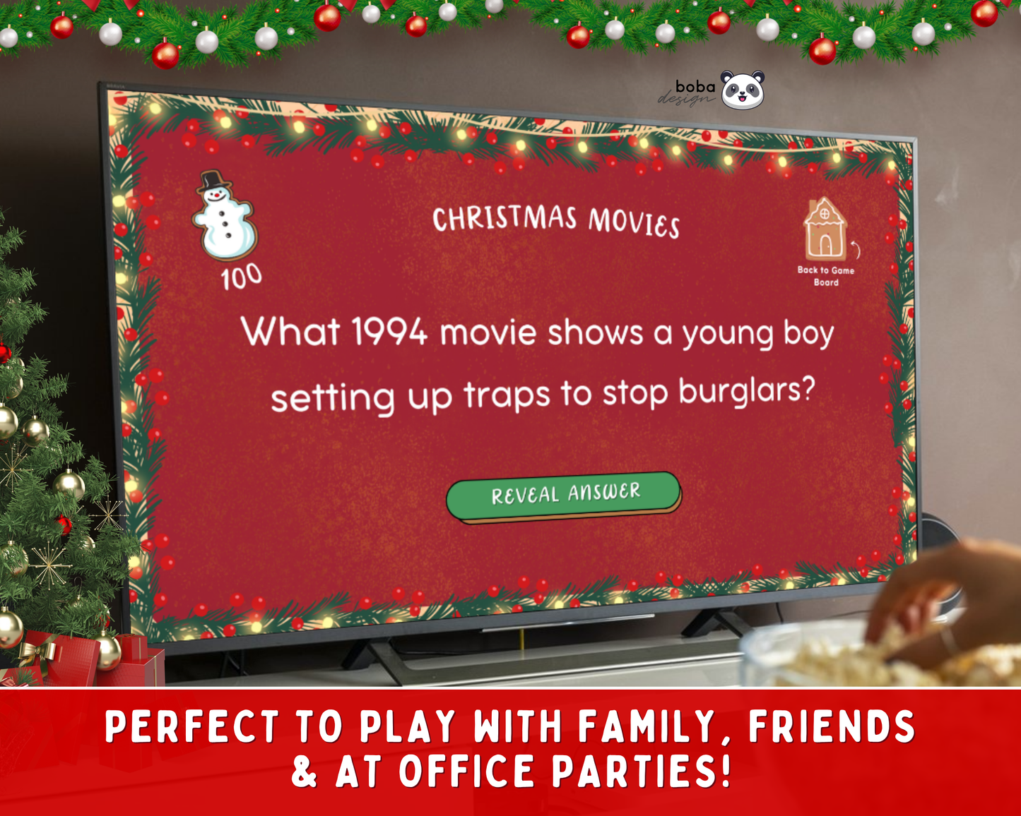 Editable Cookies themed Christmas Jeopardy Game - Holiday Trivia