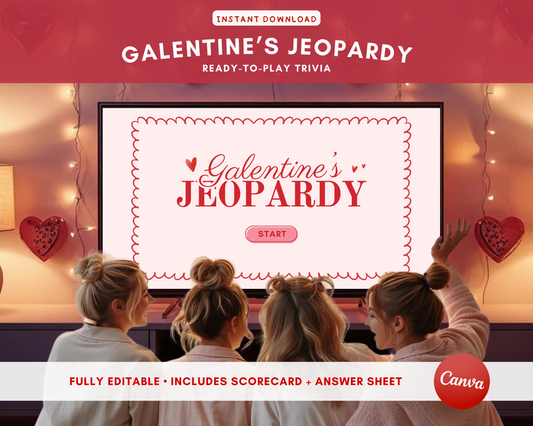 Cute Galentines Jeopardy Game
