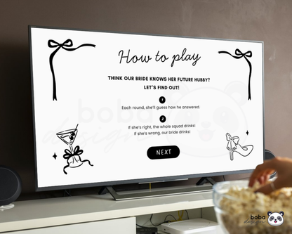 She's Tying The Knot - What Did the Groom Say Game