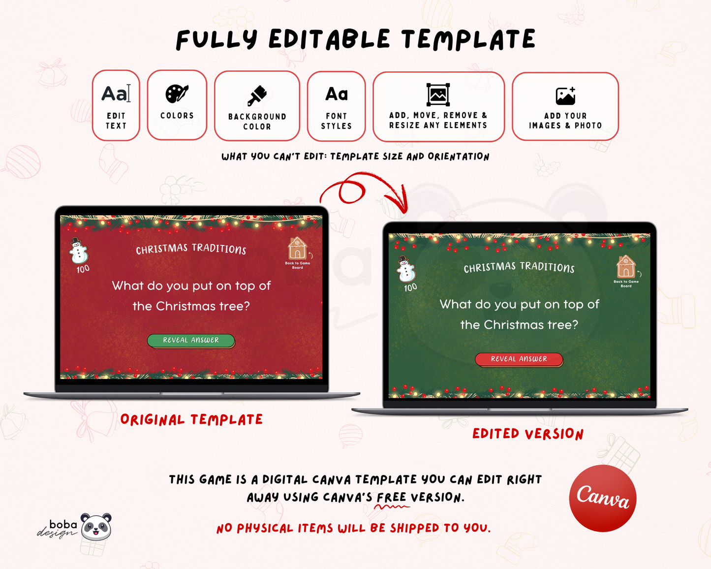 Editable Cookies themed Christmas Jeopardy Game - Holiday Trivia