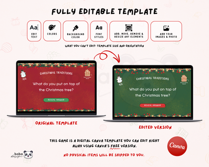 Editable Cookies themed Christmas Jeopardy Game - Holiday Trivia