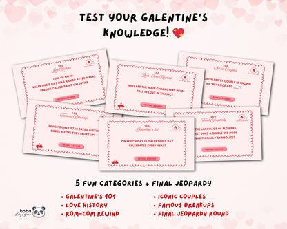 Cute Galentines Jeopardy Game