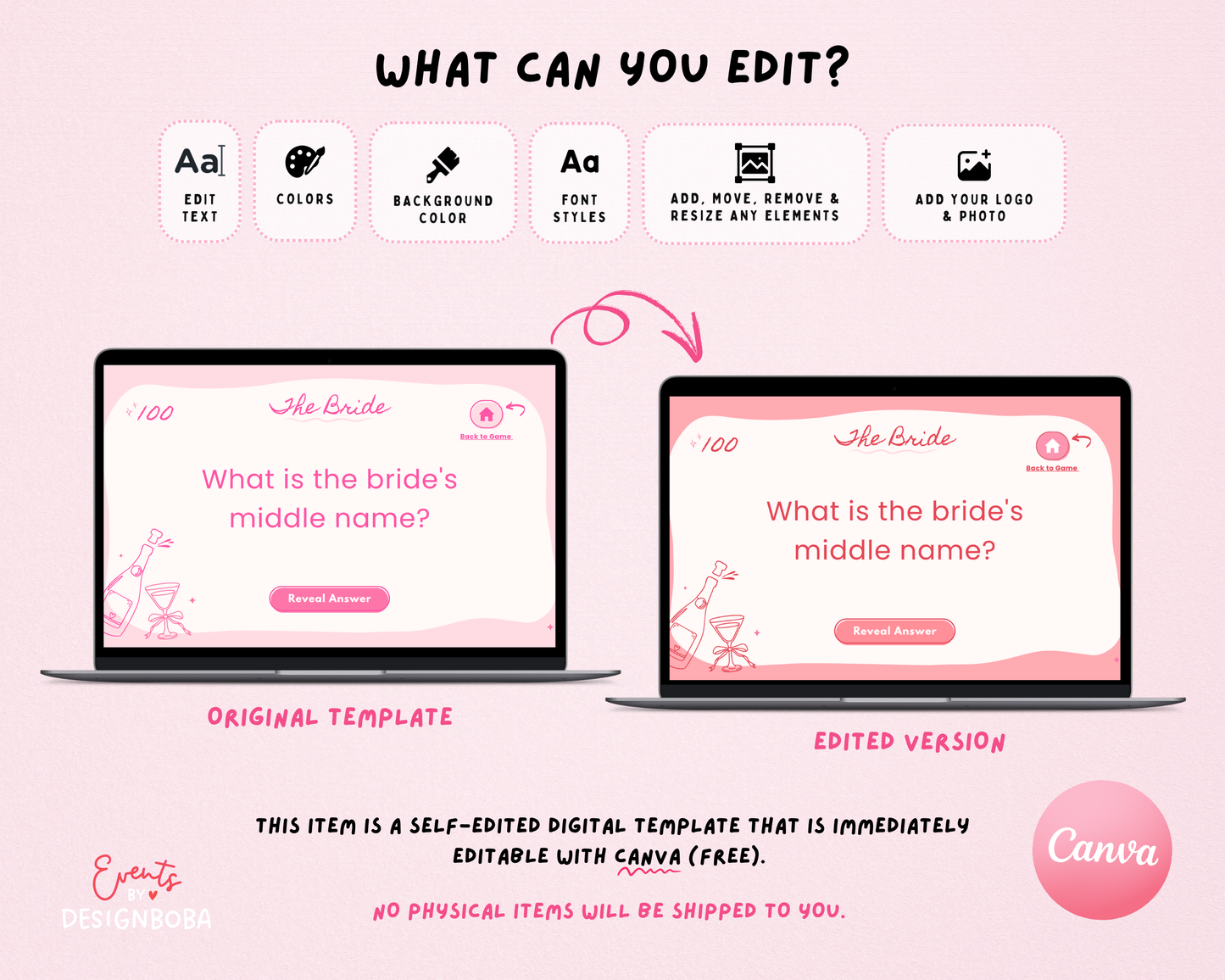 Pink Girls Gone Mild – Bachelorette Jeopardy Game (Canva Template)