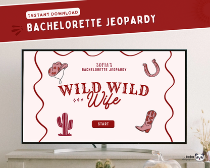 Wild Wild Wife Bachelorette Jeopardy Game