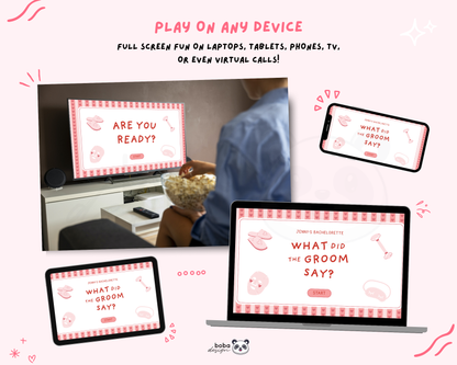 Heart Girls Gone Mild - What Did the Groom Say Game