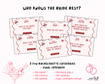 Wild Wild Wife Bachelorette Jeopardy Game