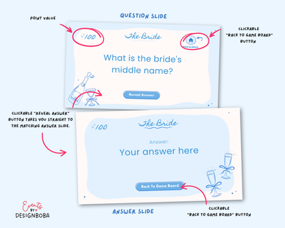 Blue Girls Gone Mild – Bachelorette Jeopardy Game (Canva Template)