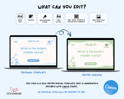 Blue Girls Gone Mild – Bachelorette Jeopardy Game (Canva Template)