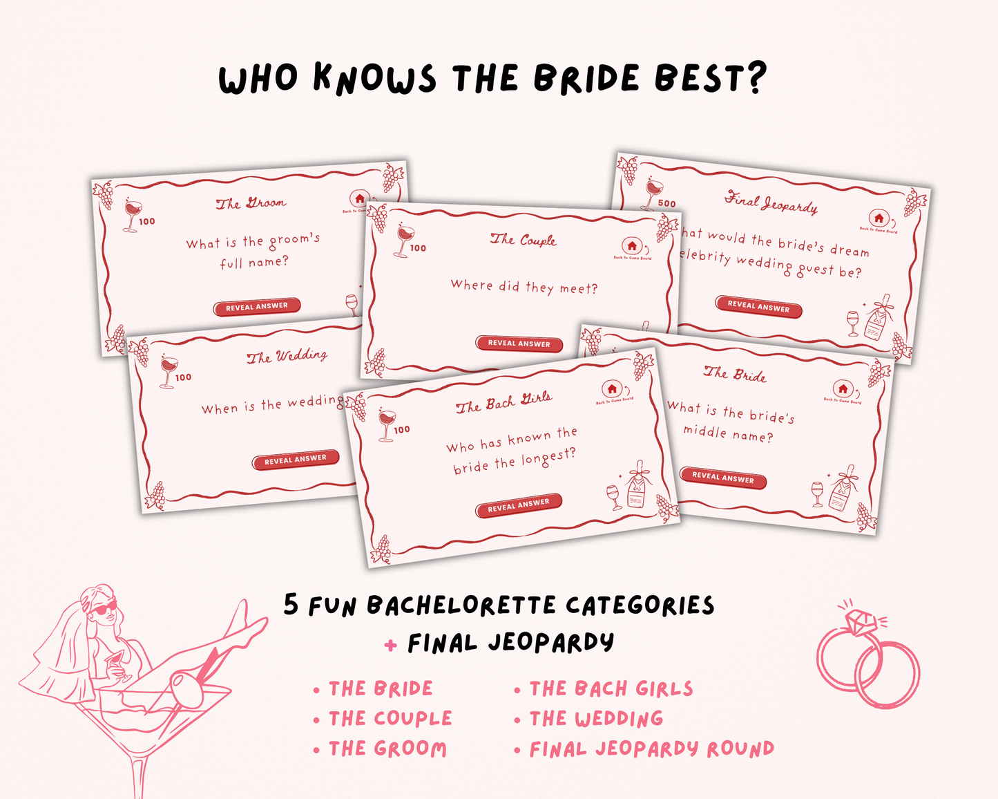 Vino Before Vows Bachelorette Jeopardy Game