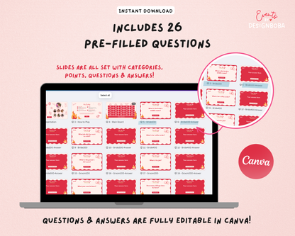 She Found Her Perfect Match – Bachelorette Jeopardy Game (Canva Template)