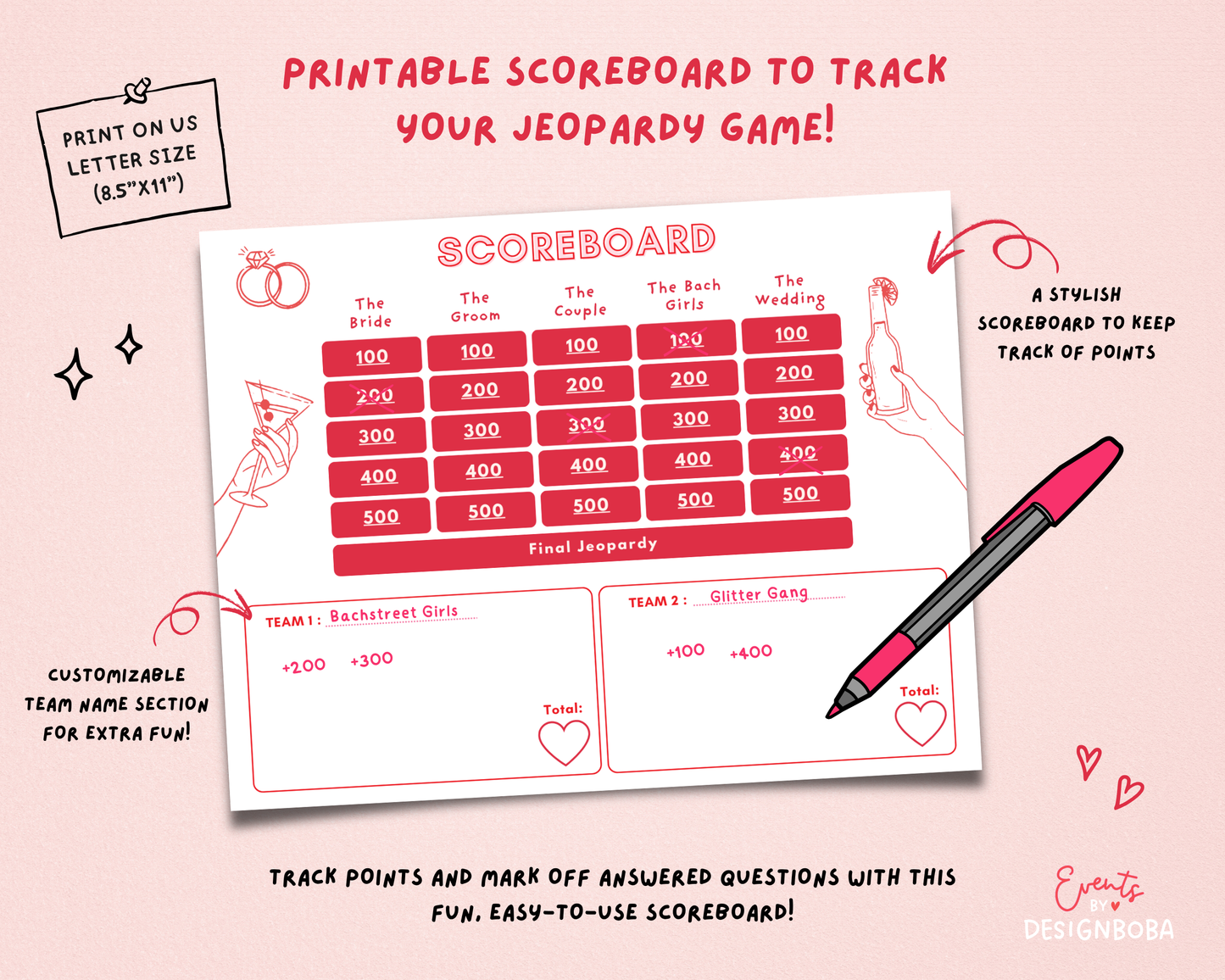 She Found Her Perfect Match – Bachelorette Jeopardy Game (Canva Template)