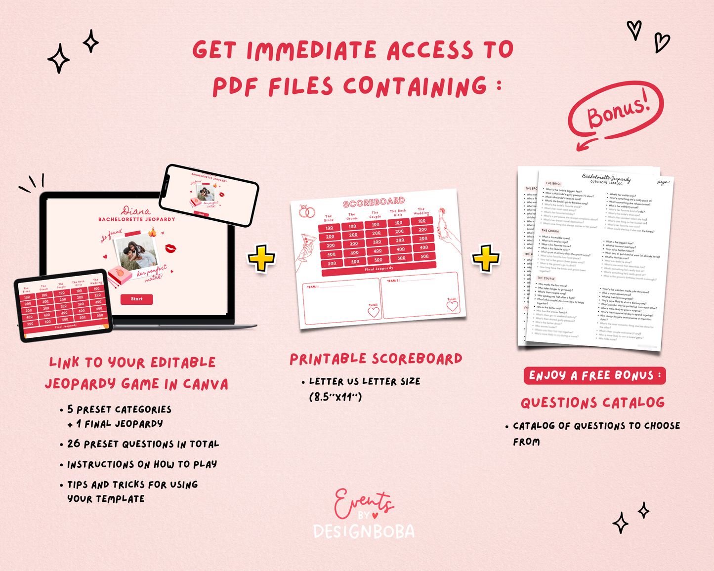 She Found Her Perfect Match – Bachelorette Jeopardy Game (Canva Template)