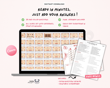 Wife of The Party - Bachelorette Jeopardy Game