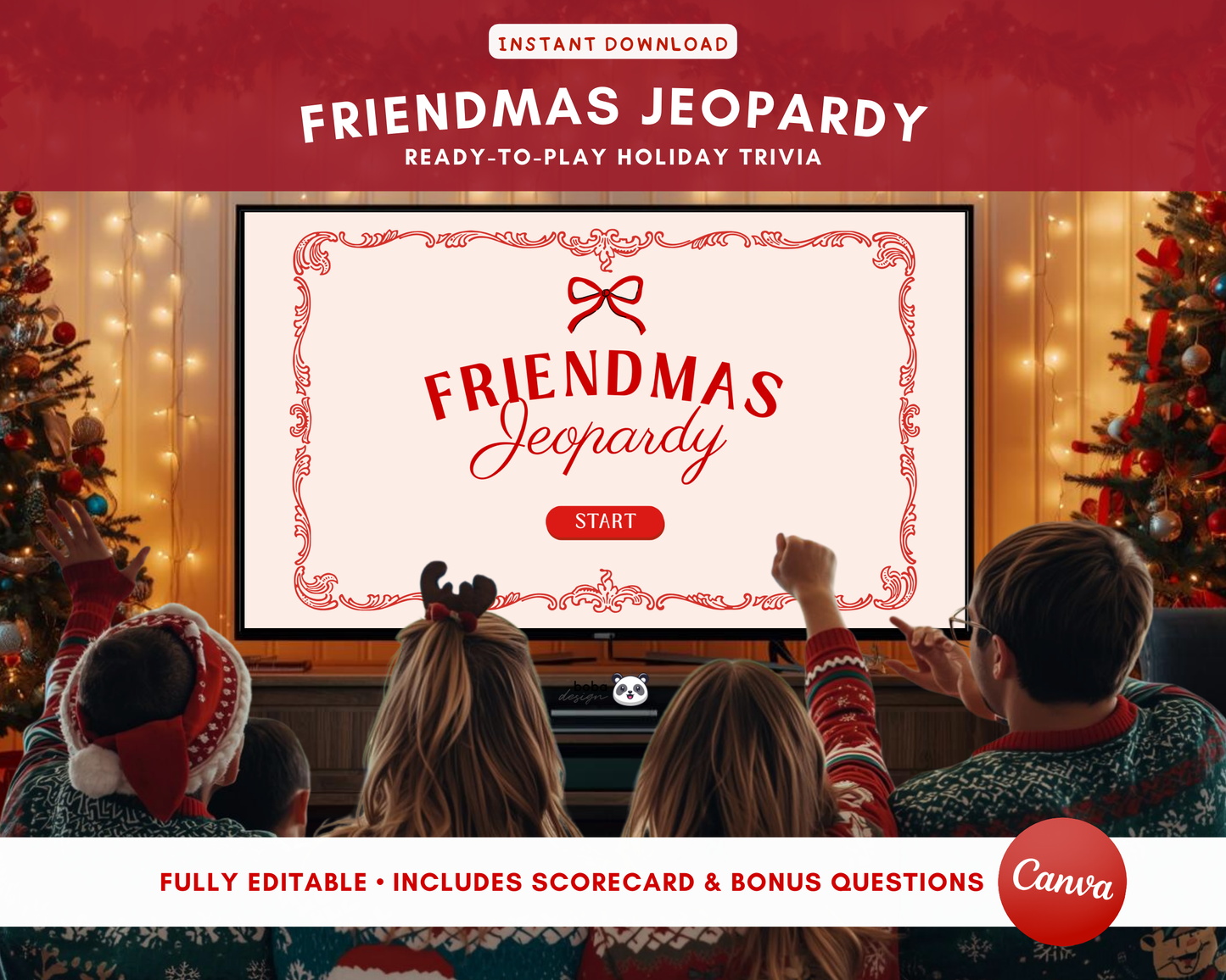 Friendmas Game - Jeopardy Holiday Trivia