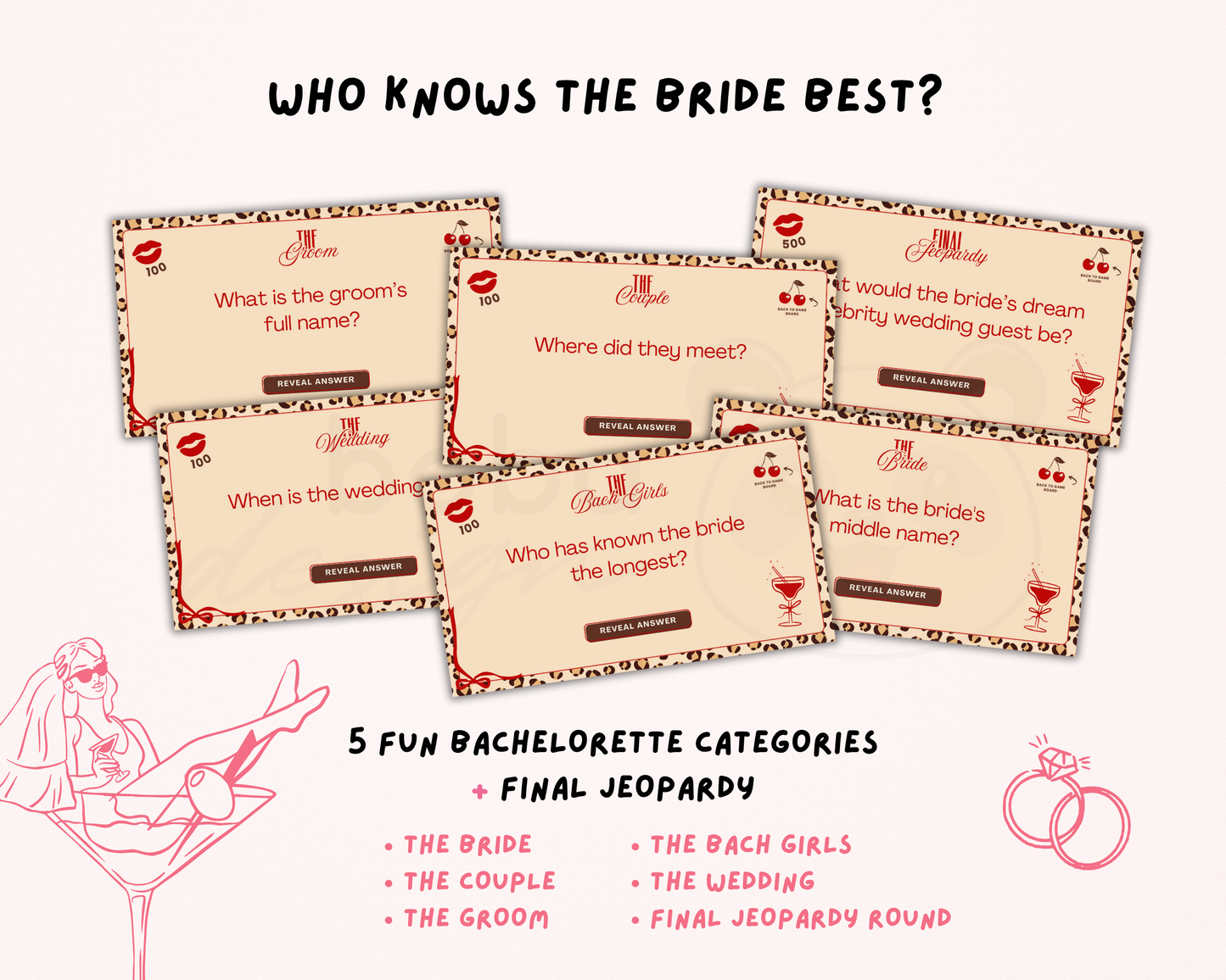 Wife of The Party - Bachelorette Jeopardy Game