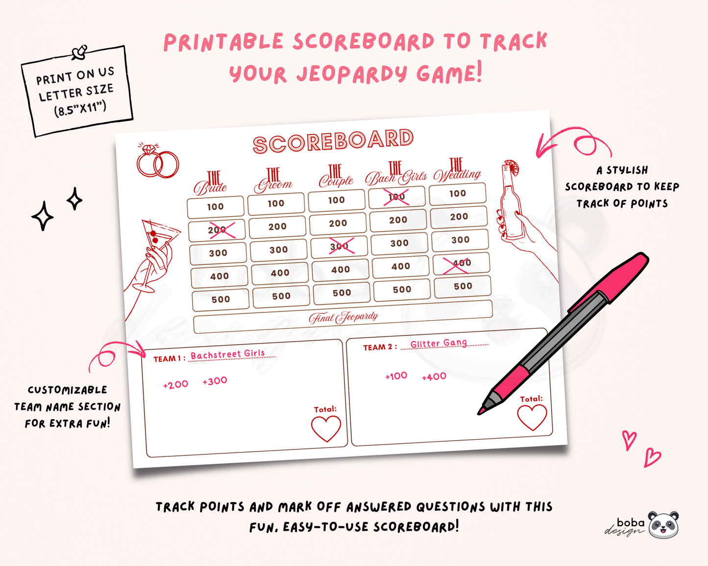 Wife of The Party - Bachelorette Jeopardy Game