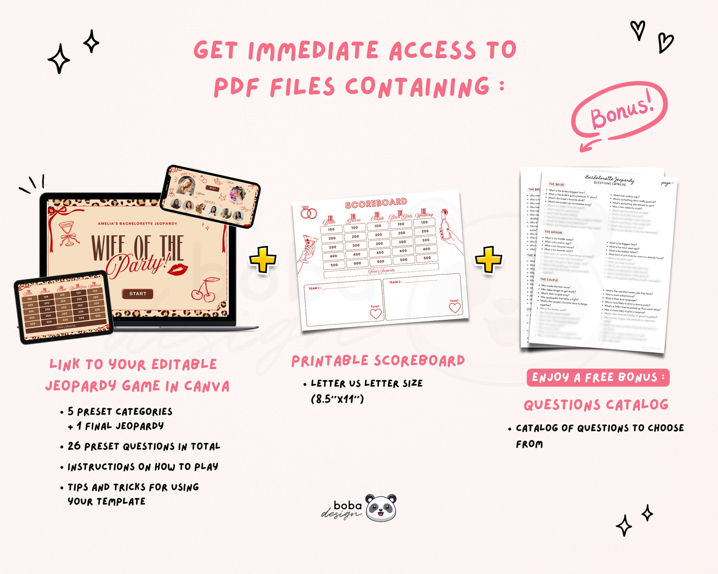 Wife of The Party - Bachelorette Jeopardy Game