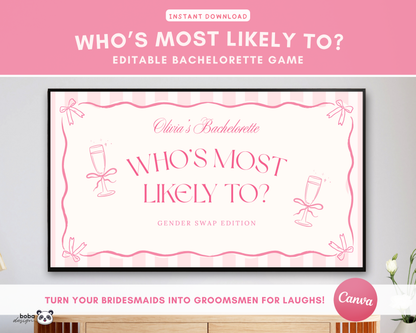 Pink Bows Gender Swap Most Likely To Bachelorette Game