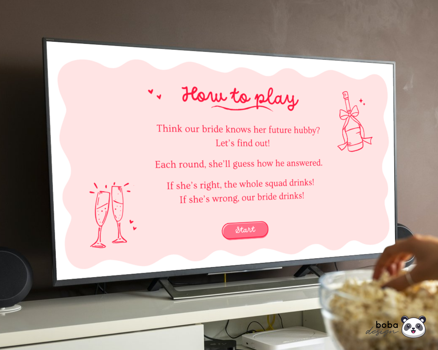 Pink What Did the Groom Say – Bachelorette Game (Editable Canva Template)