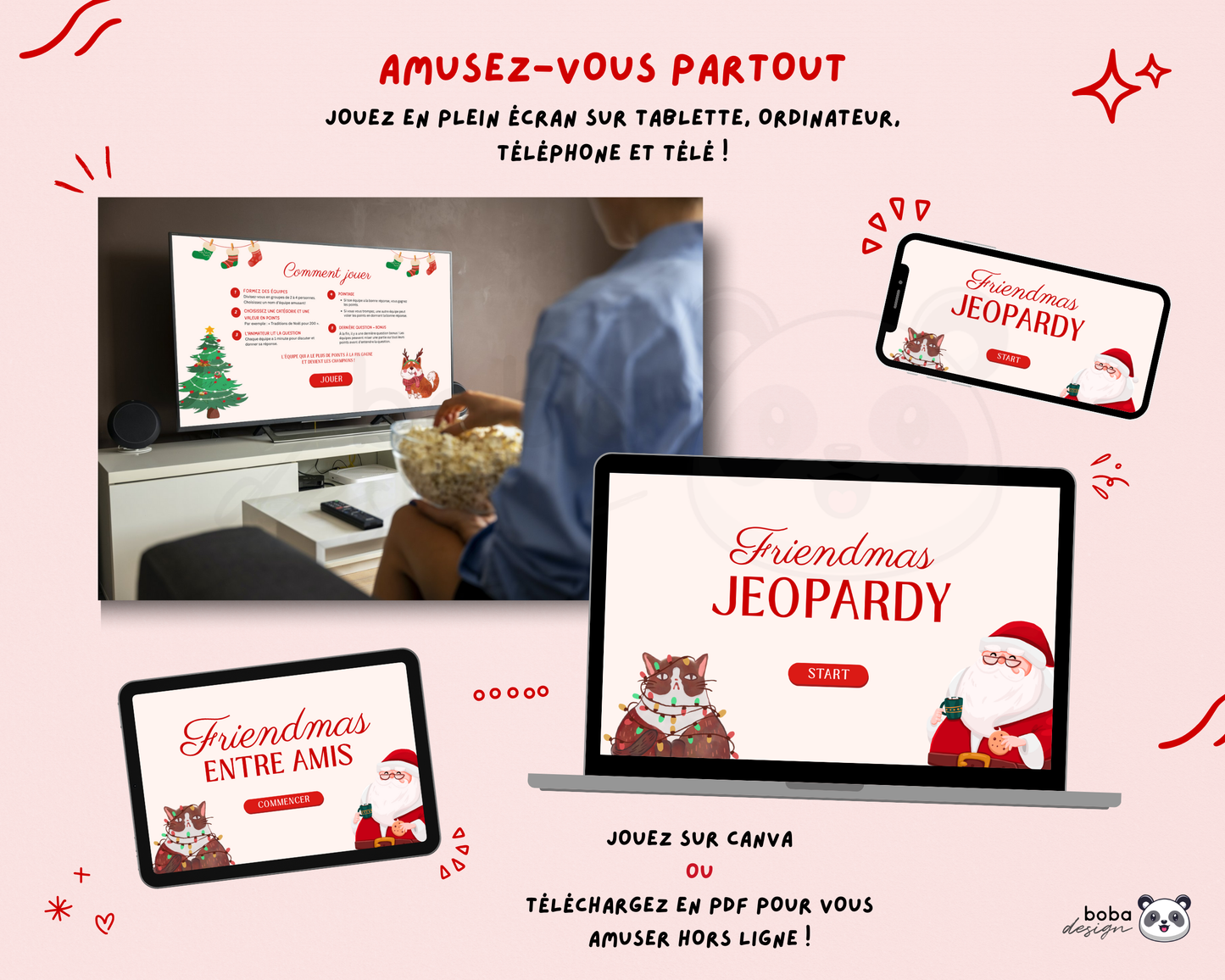 Friendmas entre Amis – Jeu de Noël en français