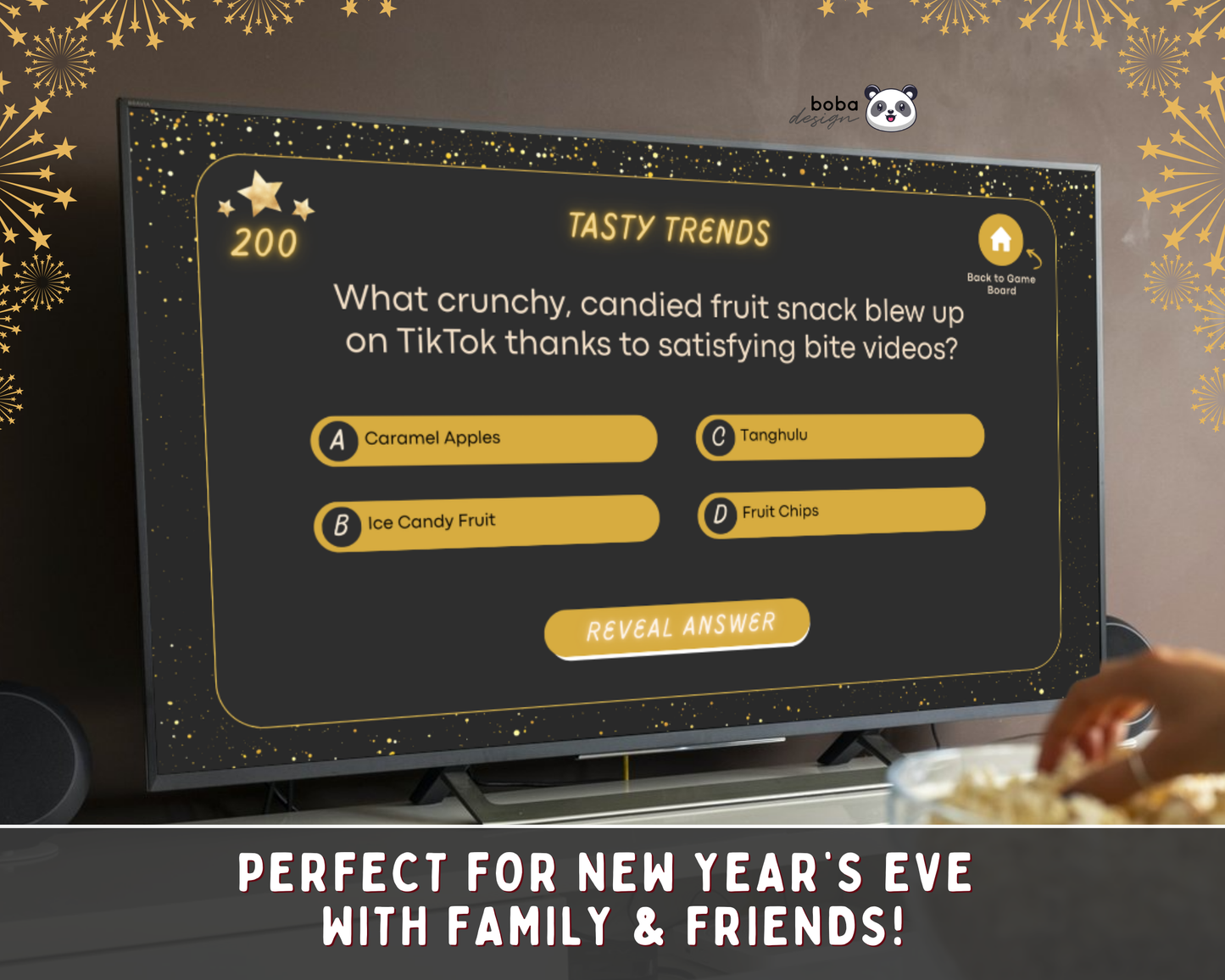 New Years Jeopardy Game - Holiday Trivia