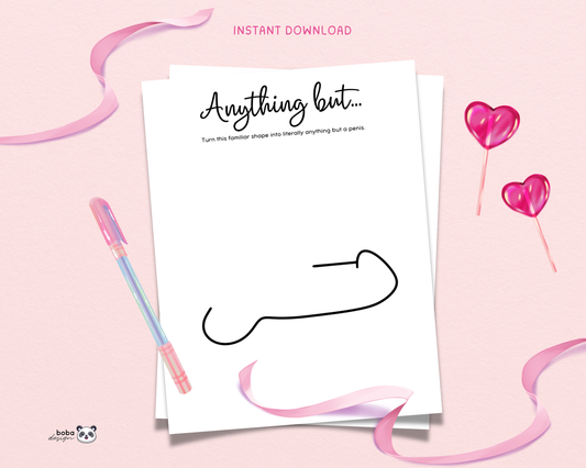 Draw Anything But a Penis - Funny Bachelorette Game