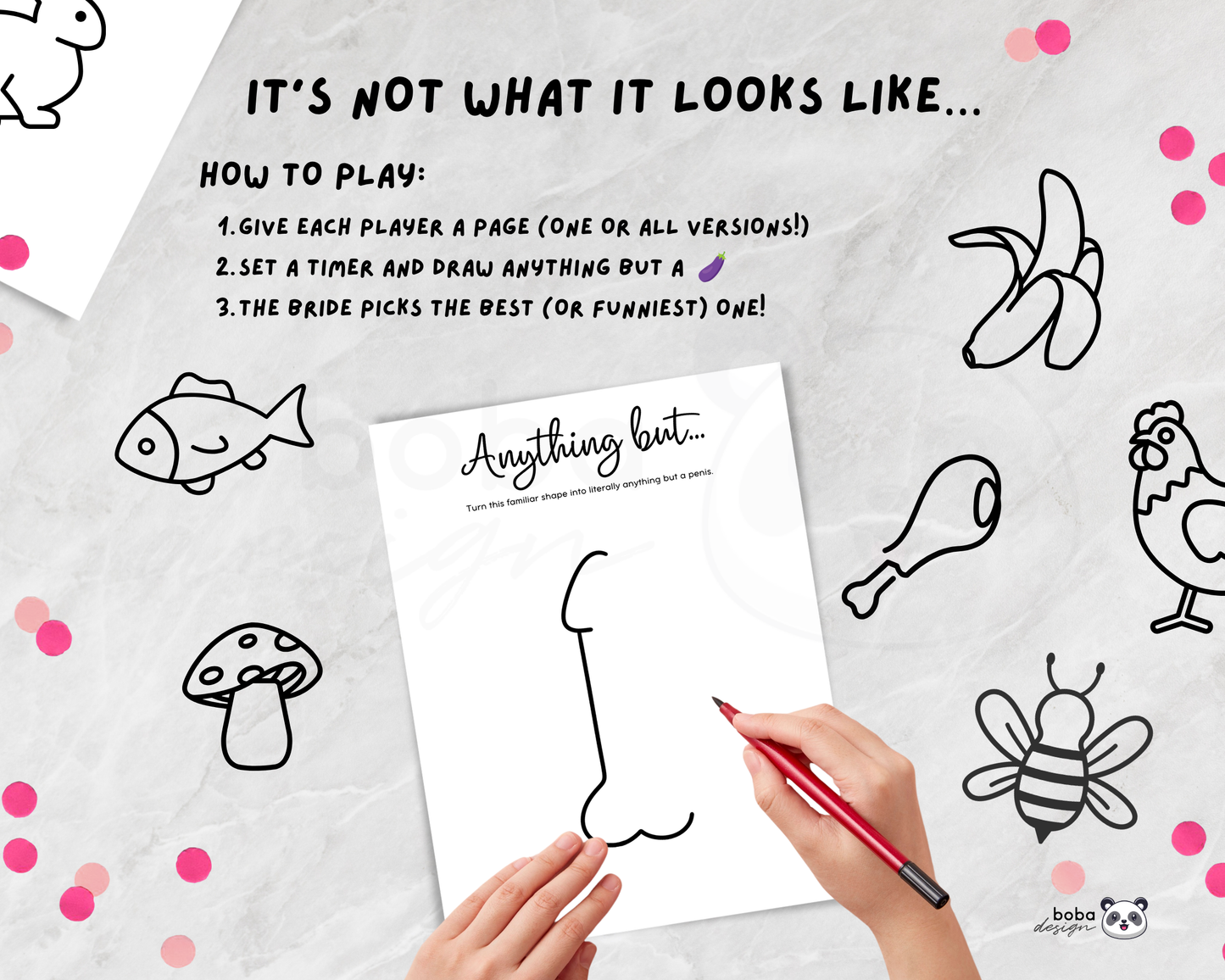 Draw Anything But a Penis - Funny Bachelorette Game