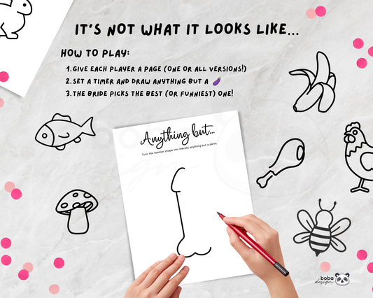 Draw Anything But a Penis - Funny Bachelorette Game