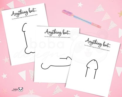 Draw Anything But a Penis - Funny Bachelorette Game