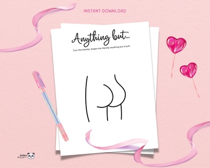 Draw Anything But a Butt - Funny Bachelorette Game
