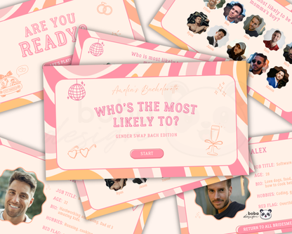 Retro Gender Swap Bachelorette Game – Bridesmaids to Bridesmen