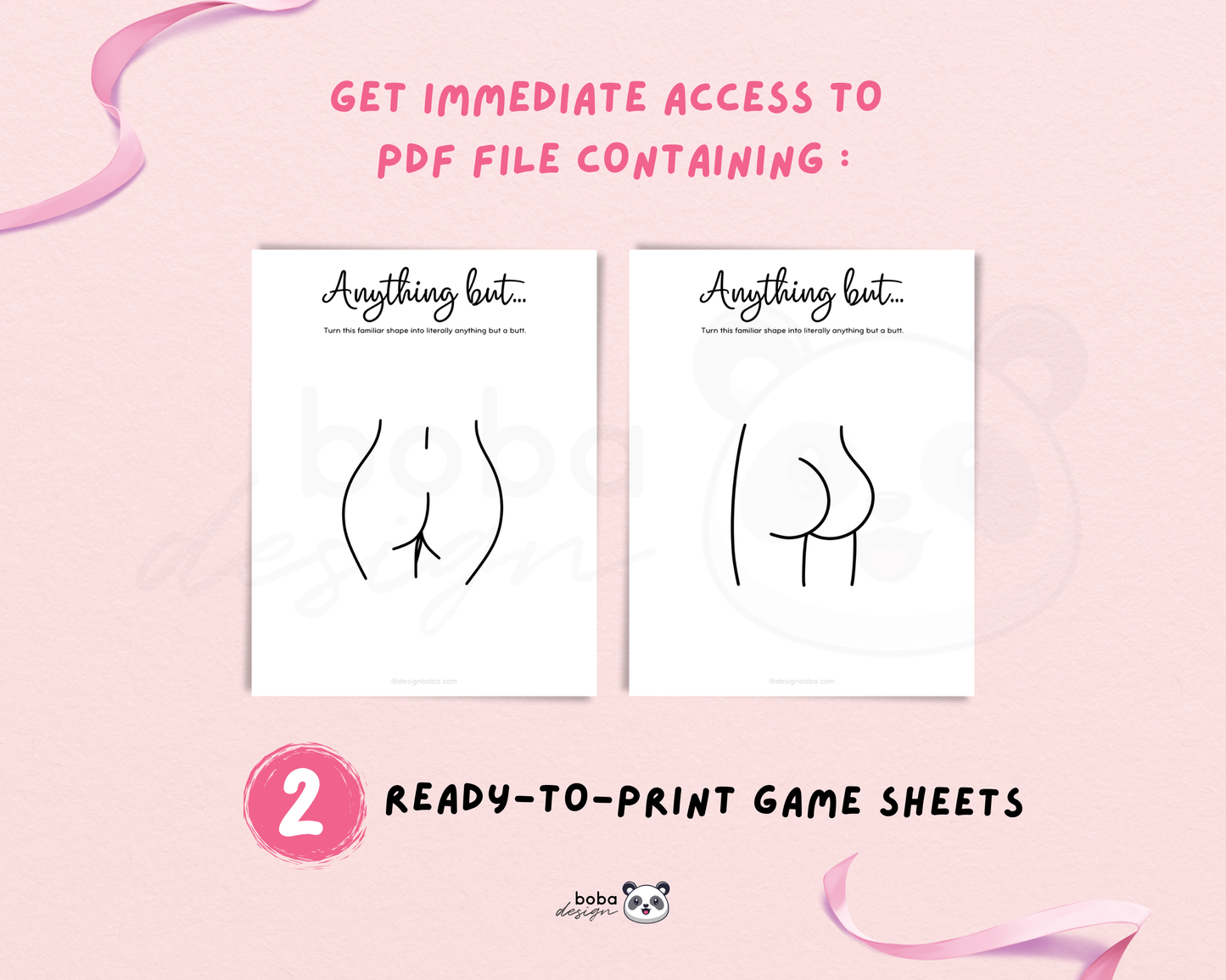 Draw Anything But a Butt - Funny Bachelorette Game